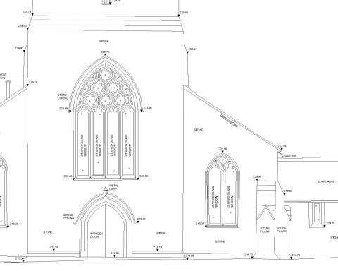 Measured building Example measured building survey by BMLS